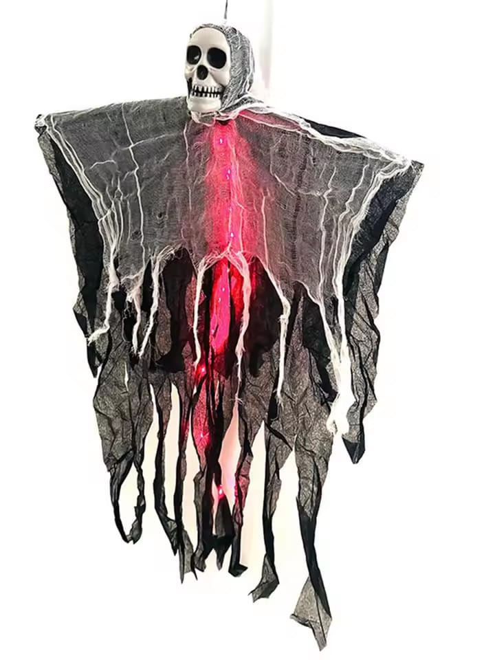 halloween glowing skull skeleton