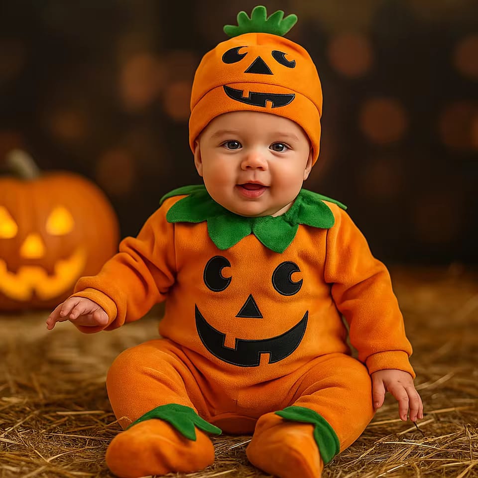 Baby Halloween Rompers Infant Pumpkin Costume