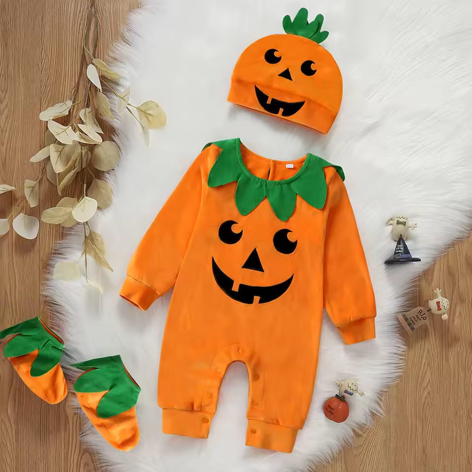 Baby Halloween Rompers Infant Pumpkin Costume